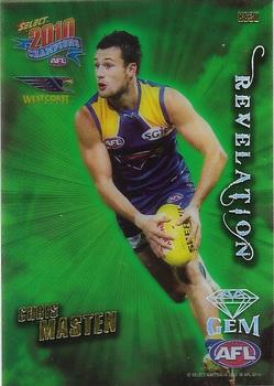 2010 Select AFL Champions - Revelations Green Gem #RG30 Chris Masten Front